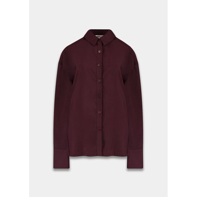 Harper&Yve Bordeaux blouse met strikdetail