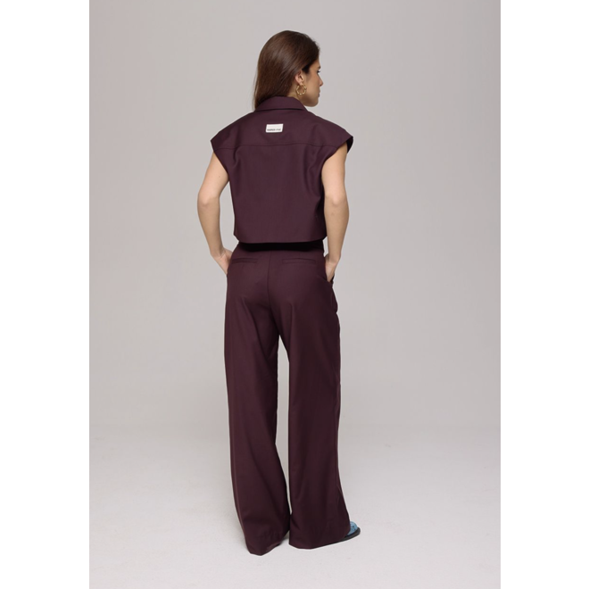 Pantalon met bandplooi