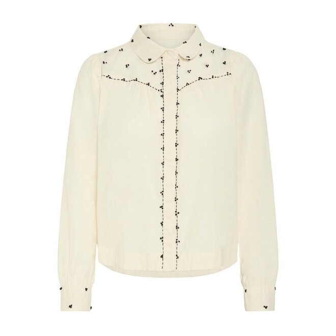 blouse met borduursels