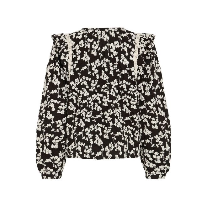 blouse met borduursels