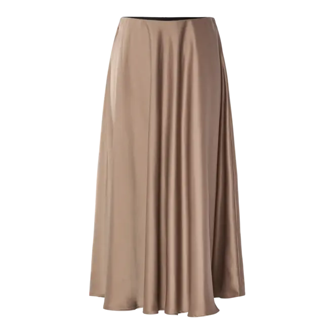lange rok in satijnlook