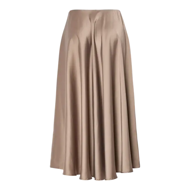 YAS lange rok in satijnlook