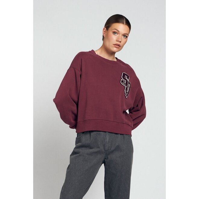 Lucy sweater mauve wine