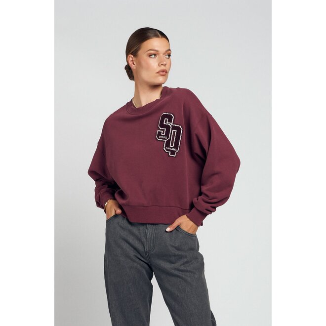 Lucy sweater mauve wine