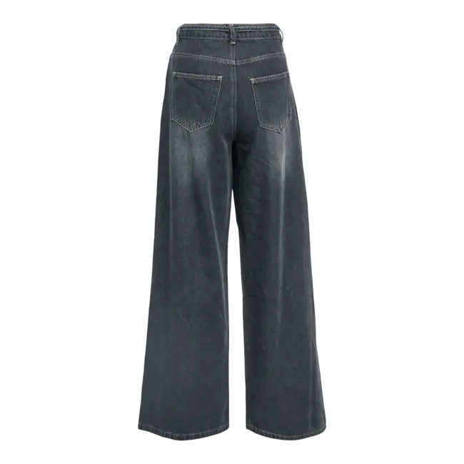 Object wide jeans met koordje