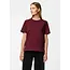 PIECES t-shirt wijnrood