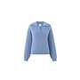 trui wolmix met kraag blauw