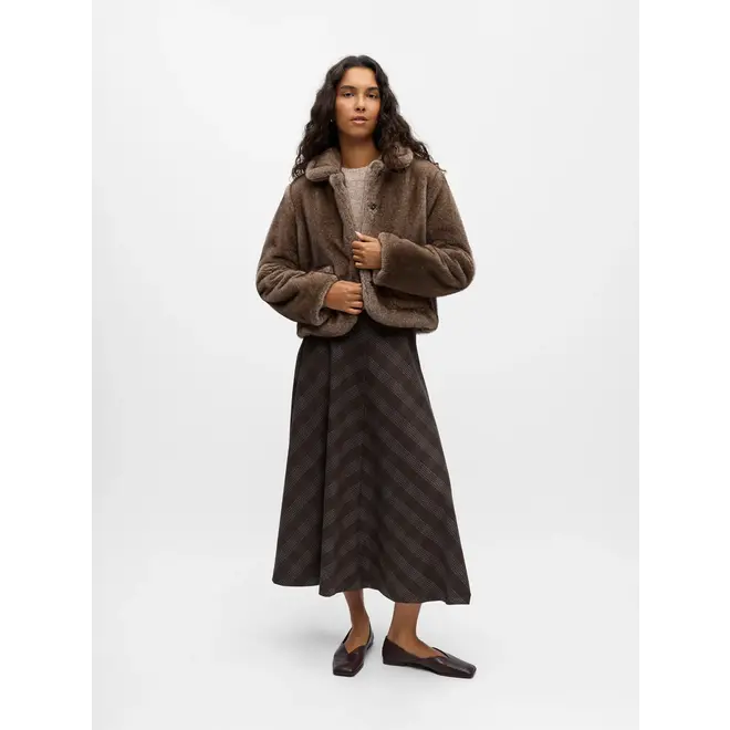 objklara l/s re jacket 140, morel - ZENZ