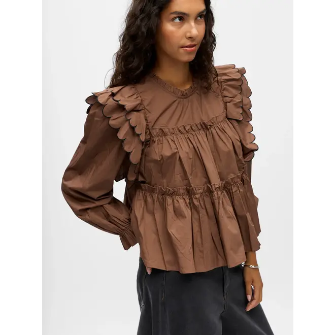 blouse met fringes