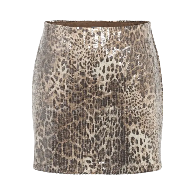 rokje met print en pailletten