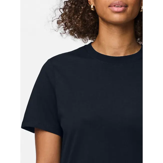 PIECES t-shirt boxy fit donkerblauw