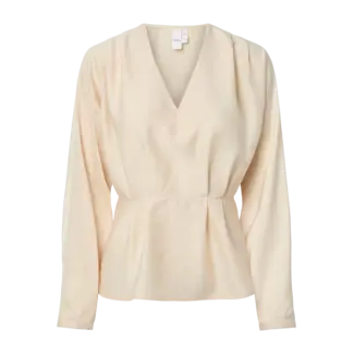 YAS blouse v-neck satijnlook