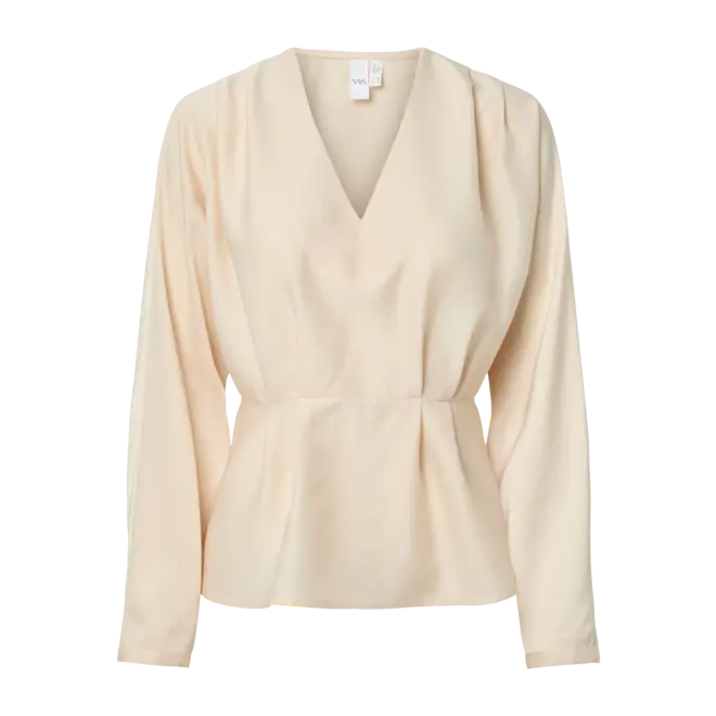 blouse v-neck satijnlook