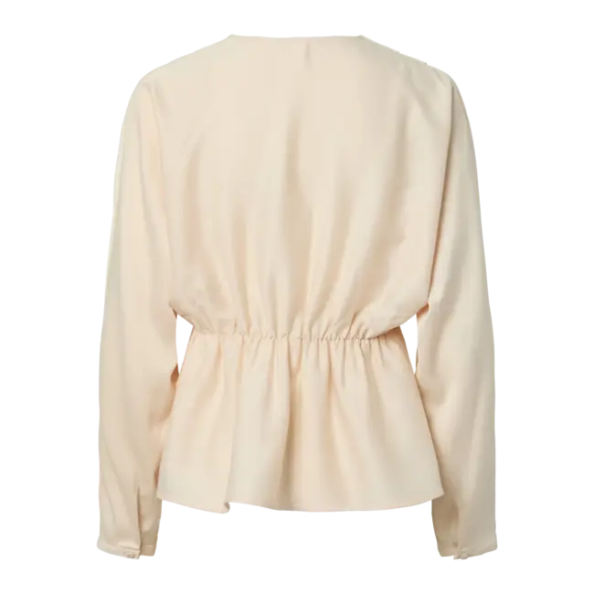 YAS blouse v-neck satijnlook
