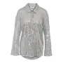 sequin blouse zilver