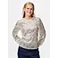 PIECES sequin top beige