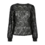 PIECES sequin top zwart