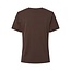 PIECES t-shirt boxy fit bruin