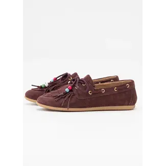 DWRS Latty fringes, bordeaux suede