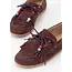 DWRS Latty fringes, bordeaux suede