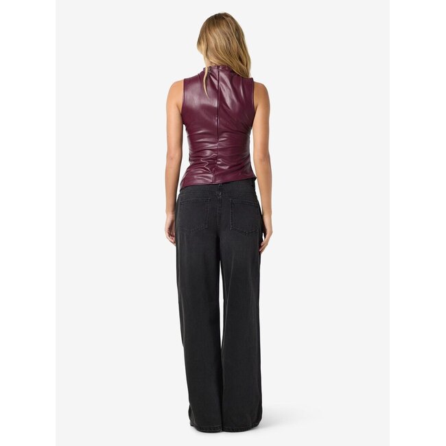 Noisy may aangesloten top burgundy