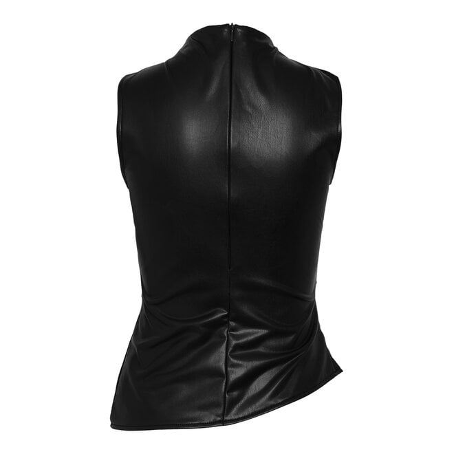 pu top, black