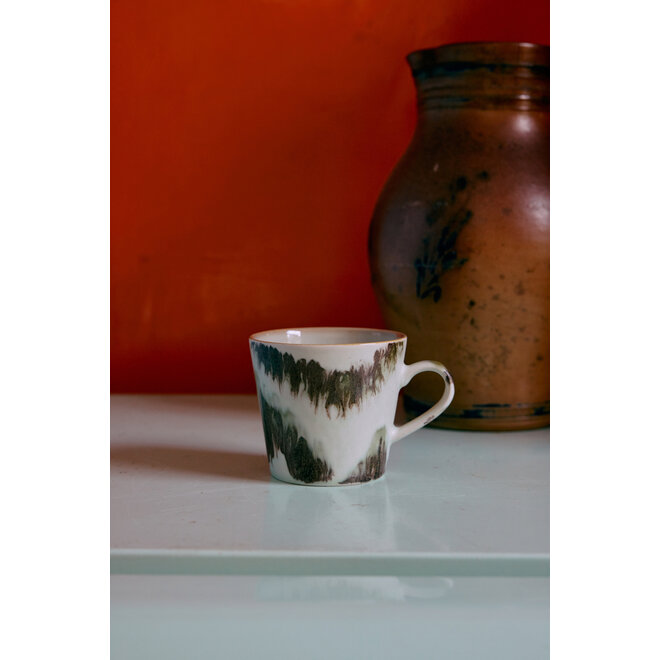 70s ceramics: cappuccino mug tide