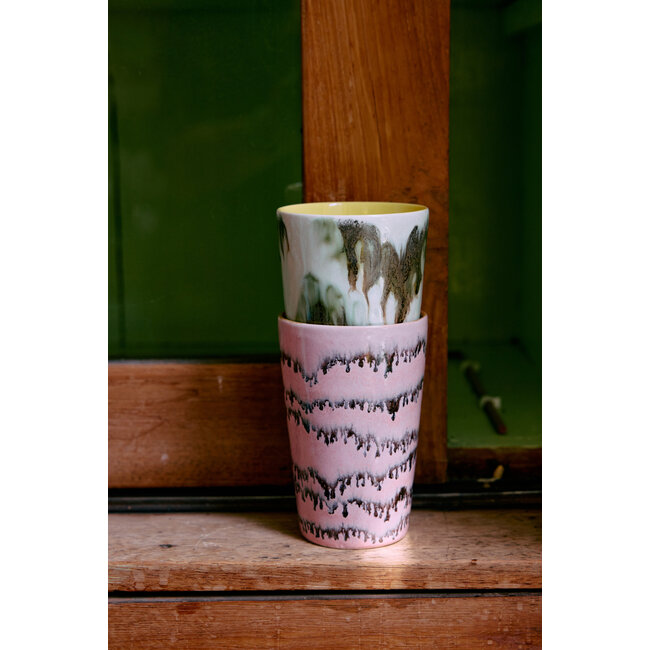 HK Living 70s ceramics: tea mugs baroque, set of 2