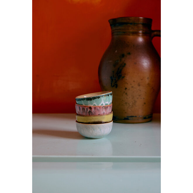 70s ceramics: XS bowls modernist, set of 4