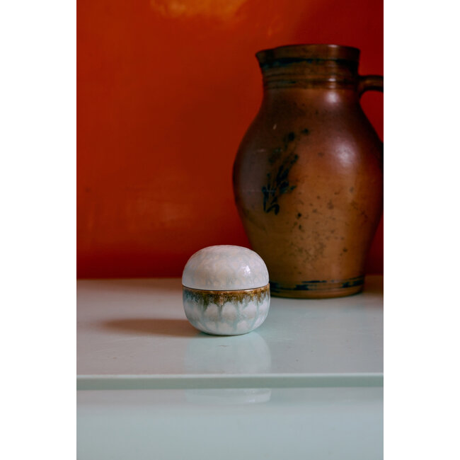HK Living 70s ceramics: sugar pot petal