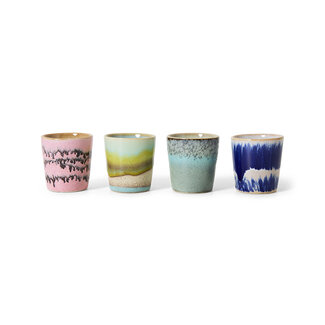 HK Living 70s ceramics: egg cups vibrance, set of 4