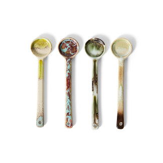 HK Living 70s ceramics: spoons blend, M, set of 4
