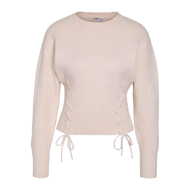 trui met veter detail