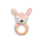 teething ring deer pale pink