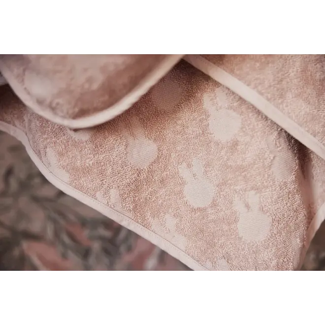 bathcape terry, miffy jacquard wild rose