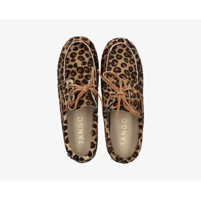 bootschoen loafer leo hair