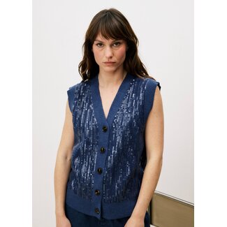FRNCH gilet met pailletten