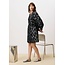 FRNCH jaquard jurk met bloemen