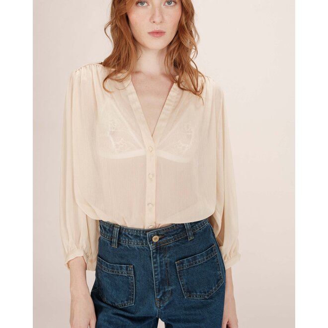 blouse vanille