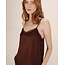 Grace&Mila top met kant chocoladebruin