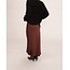 Grace&Mila rok silk look chocoladebruin