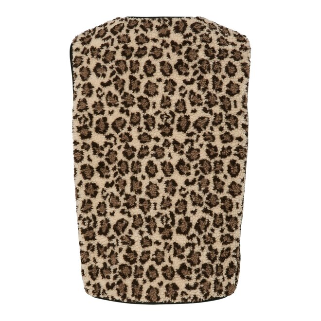 teddy gilet leopard