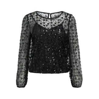 Object top met glitter applicaties