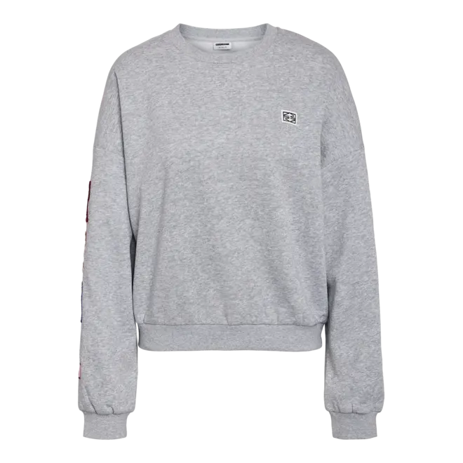 sweater met letterapplicaties