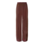 PIECES plisse pants glanzend bruin
