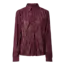 PIECES plisse blouse glanzend bordeaux