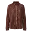 PIECES plisse blouse glanzend bruin