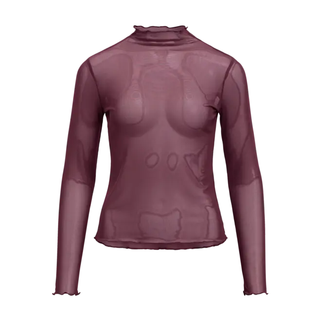 mesh top burgundy