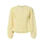 PIECES knit cardigan geel