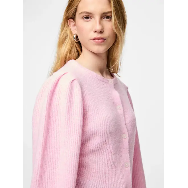 knit cardigan roze